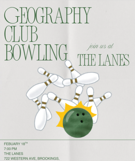 SDStateGeo's tweet photo. 🎳 Geography Club Bowling Night!
Join us at The Lanes for a fun night with fellow geographers.
📅 Feb 18 • 7:00 PM
📍 The Lanes, Brookings
RSVP with the link below—hope to see you there! https://t.co/OYwhsDFVrQ https://t.co/hFxftE31JZ