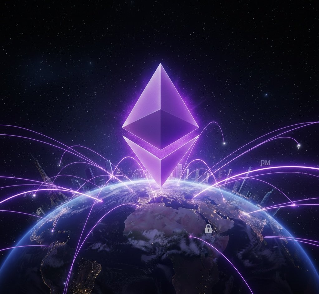 The market still prices Ethereum as a “world computer.”

It’s not.

It’s becoming the global settlement layer. 🌍⛓️

🏦 BlackRock &amp; JPM aren’t experimenting anymore — they’re settling real RWAs on-chain.

💎 30%+ of ETH is staked. Exchange supply near cycle lows.

⚡ Glamsterdam