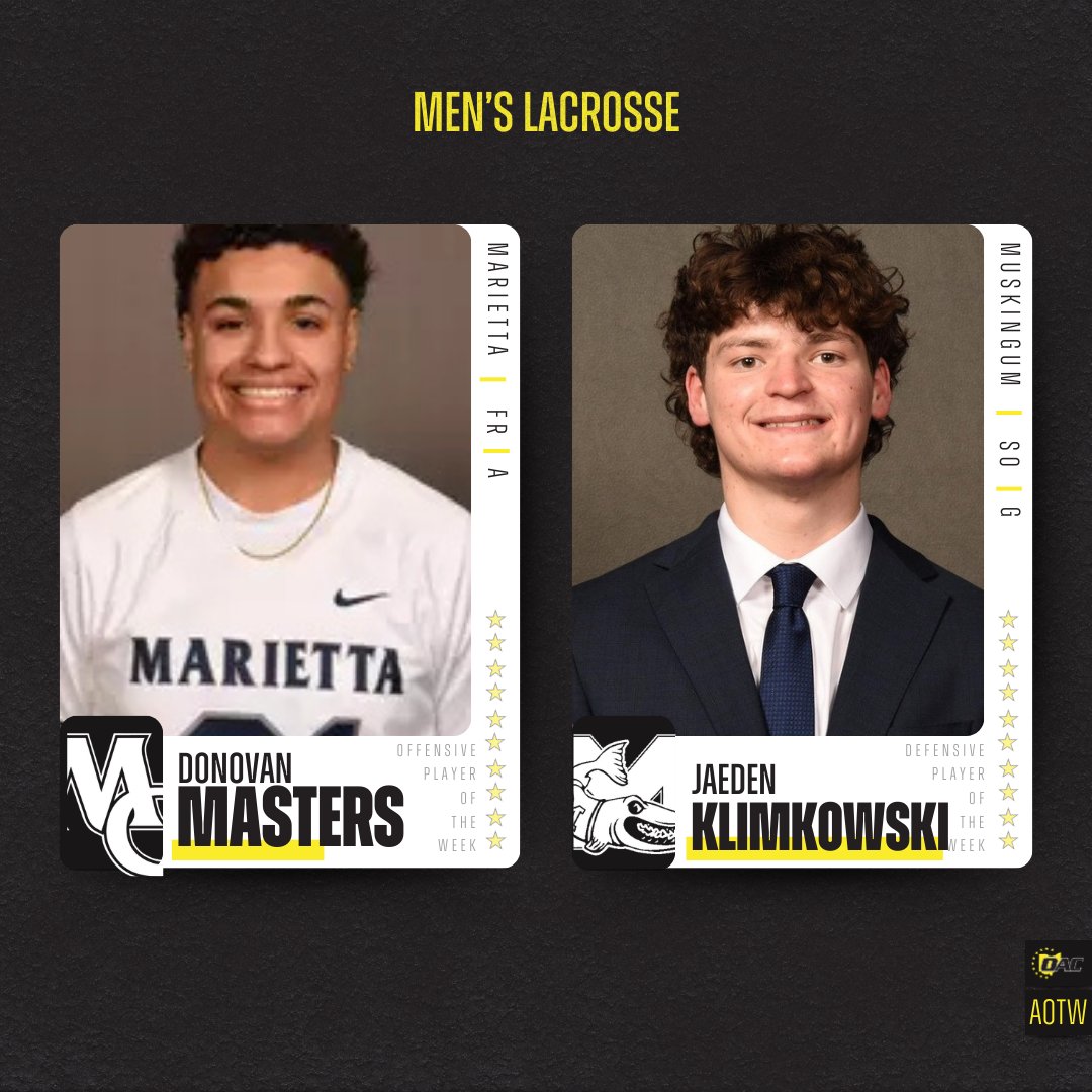 Athletes of the Week | February 16 

🥍 Haylee Handrahan, Alyssa Glenn
🥍 Donovan Masters, Jaeden Klimkowski

#OAC