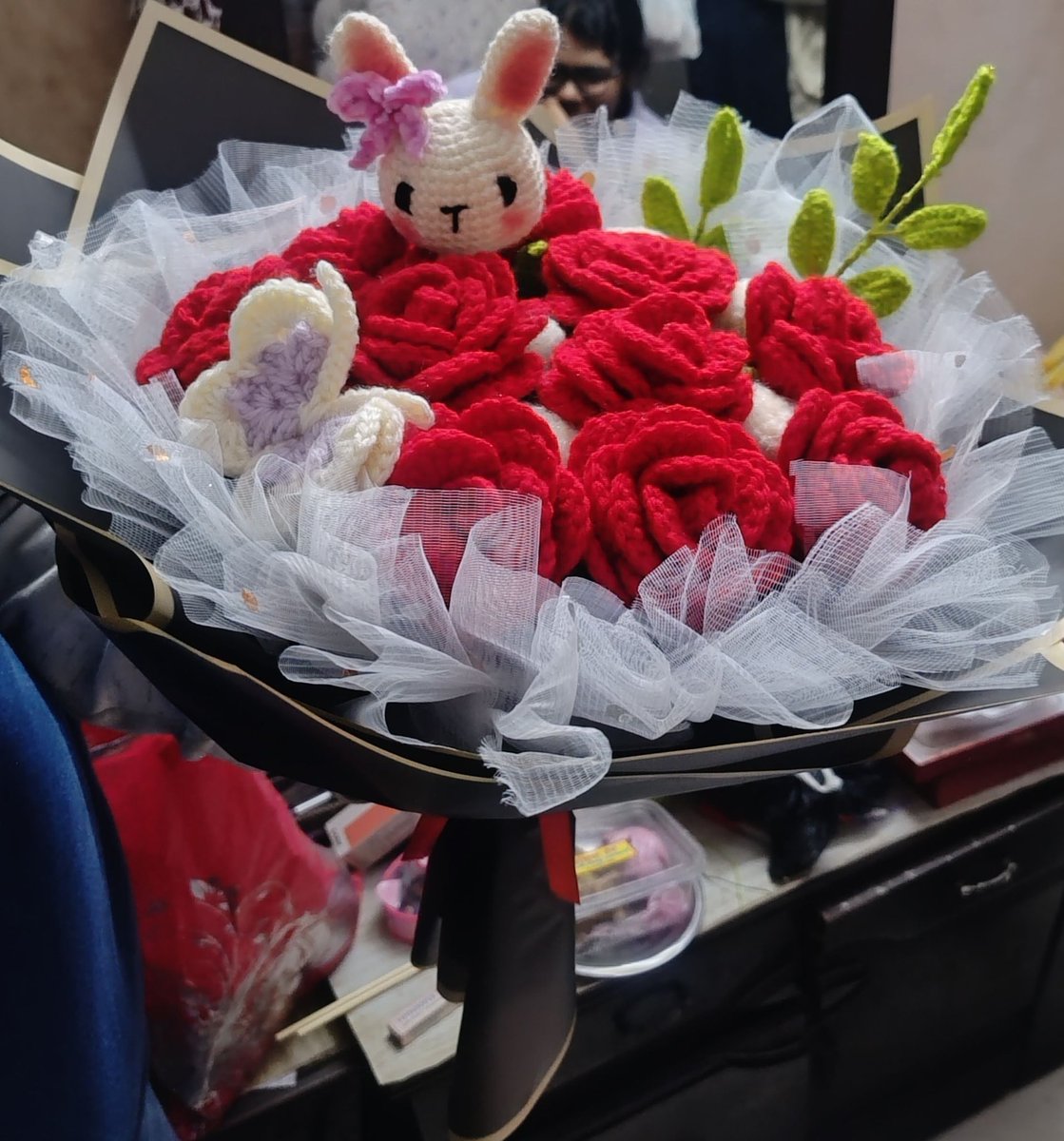 DeepakJainJi's tweet photo. Sustainable. Handmade. Meaningful. 💚
Eco-friendly crochet bouquet by Crochet_Circus_
Inspired by PM Narendra Modi Ji’s Mann Ki Baat.@AjayMahawarBJP @BJP4Delhi @gupta_rekha @ManojTiwariMP @Virend_Sachdeva @narendramodi @drukchaudhry @alka_gurjar @BJP4India  @AmitShah @NitinNabin https://t.co/n5dx8z2ZWW