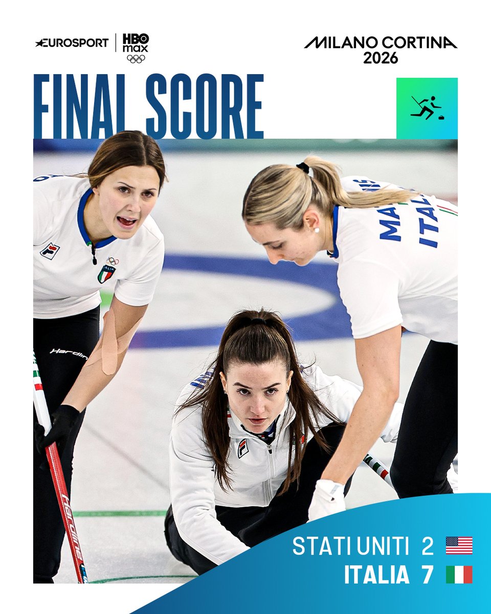 Eurosport_IT's tweet photo. PRIMA VITTORIA PER IL TEAM CONSTANTINI 💪🇮🇹

Le Azzurre dominano la corazzata statunitense e conquistano la loro prima vittoria di questi Giochi! Ora servirà un miracolo delle ragazze (e un po’ di fortuna) per sognare un posto in semifinale 🔥

Il team Constantini tornerà in campo domani 17 febbraio alle 14:05 contro il Giappone 🇯🇵