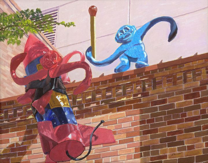 Art of the Day! "Barrel of Fun". Buy at: ArtPal.com/artbylmr?i=208…