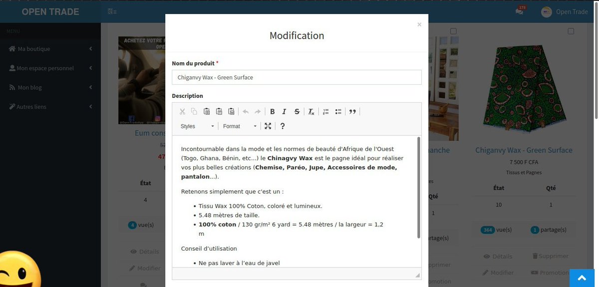 OpenTrade4's tweet photo. Modifier ses produits ? Enfin une meilleure interface utilisateur sur Open Trade !

Avant / Après https://t.co/UdX4tyXdSm
