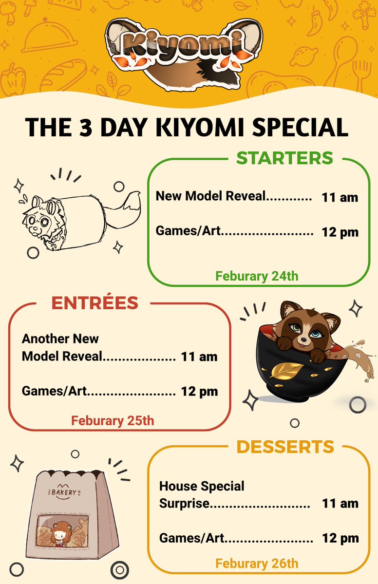 NEXT WEEK WILL BE A FUN WEEK!!! I invite you to the 3 Day Kiyomi Special, where each day I will reveal one of the new things! Then either play games or draw after, we'll see on the day. And there will even be a bonus surprise on the last day, nothing HUUUUUUUUUGE....or is it?