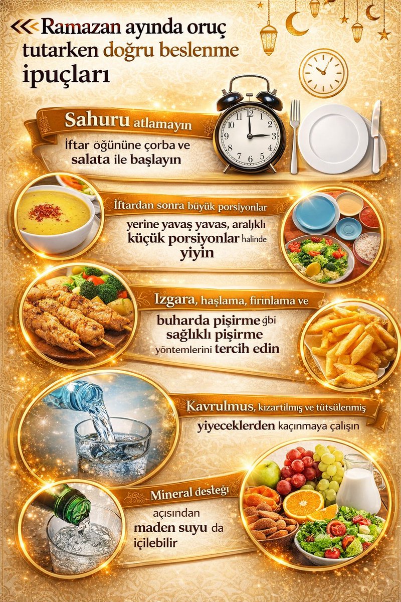 #Ramazan #Oruç #SağlıklıBeslenme #İftar #Sahur #Ramazan2026 #Ramazan #Oruç #RamazandaBeslenme #Sağlıklıİftar #SahurÖnerileri #SağlıklıBeslenme #Bağışıklık #GıdaBilimi