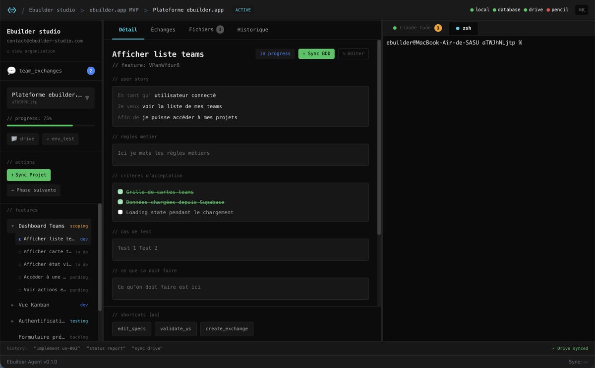 BIM ! Voila mon agent connecté avec la partie cliente.
Prochaine étape : la gestion du realtime.

Ca avance super vite !