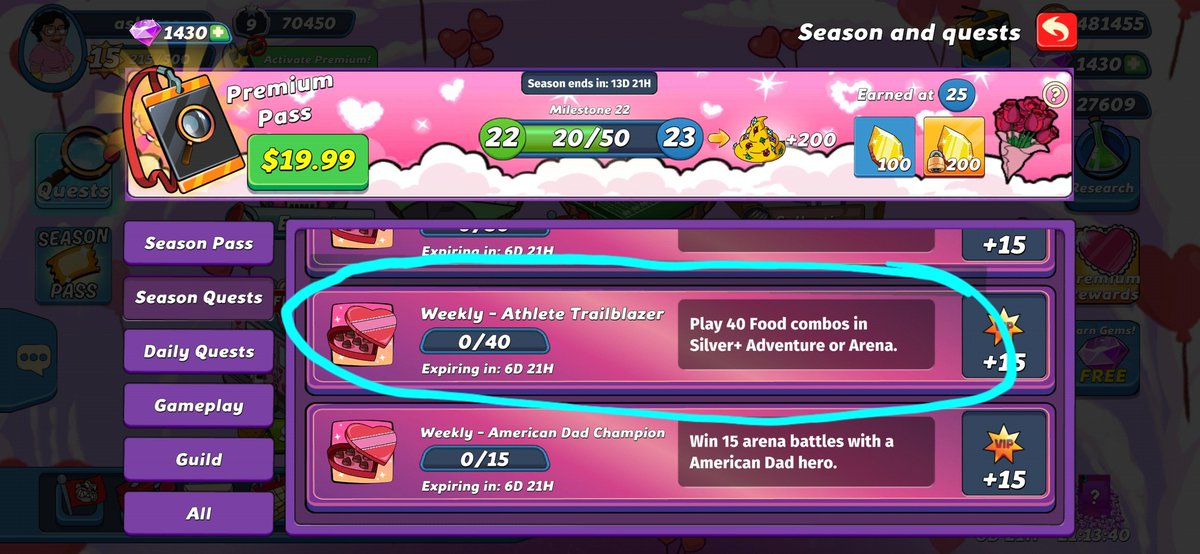 b0ssalini's tweet photo. @throwdowngame 
You all might want to imply if it's good or athletic for this quest since it seems misleading. 
Especially when I did food combos and got no credit. 
And all my adventures maps are finished and have been https://t.co/lU4p6geETJ