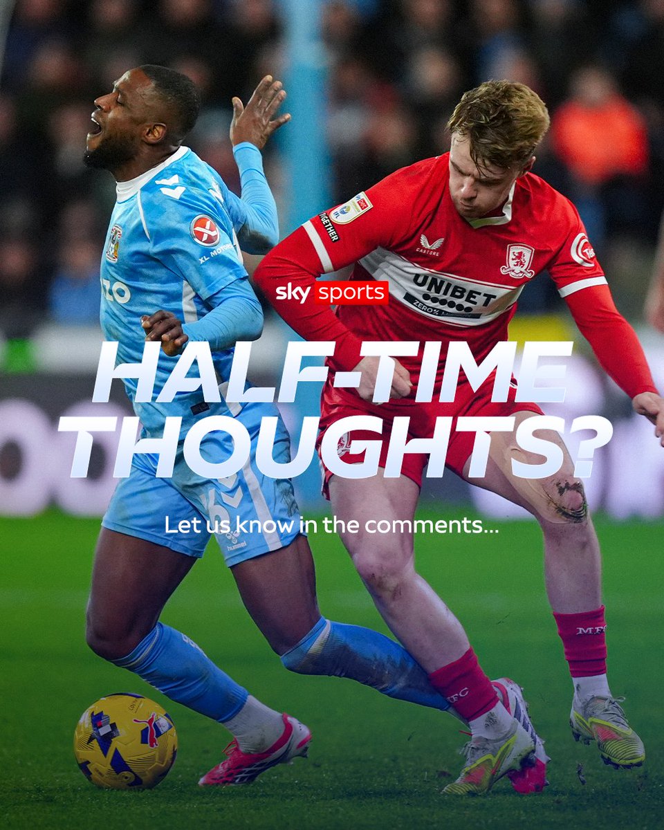 A pulsating first half between the Championship's top two! 

What did you make of the first 45? 💭