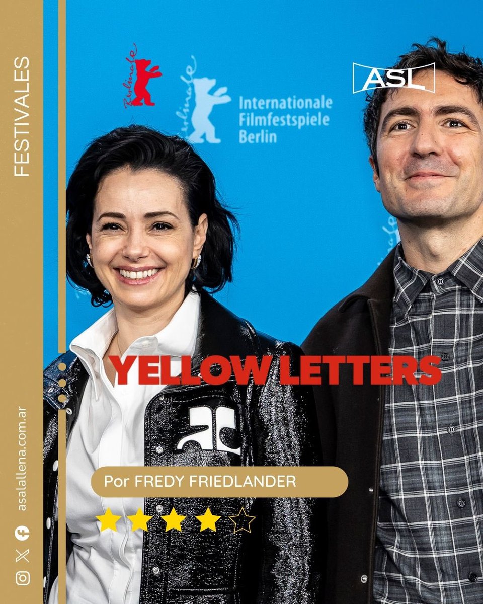 Cobertura IN SITU de la #Berlinale2026 (Festival internacional de cine de Berlin).

Crítica de #YellowLetterd, film dirigido por Ilker Çatal y protagonizado por Yusuf Akgün y Emre Bakar. Integra la competencia oficial. #berlinale #Berlinale76 

Escribe Fredy Friedlander.