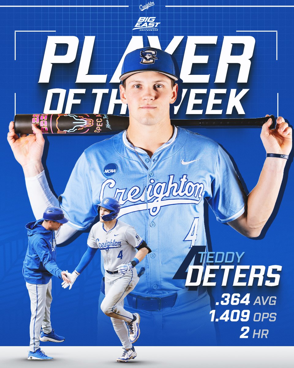 What an opening series for Teddy 🔥

He takes home <a href="/BIGEAST/">BIG EAST Conference</a> Player of The Week honors.

📰: gocreighton.com/news/2026/2/16…

#GoJays