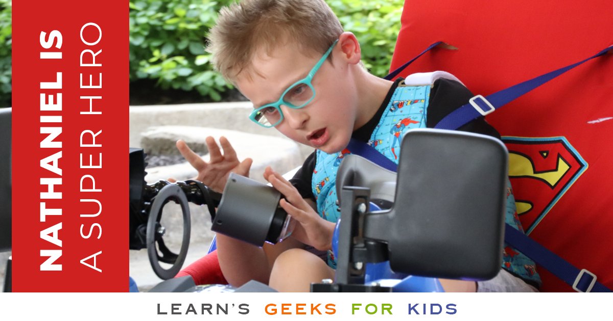 After outgrowing his old bumper car, Nathaniel was back in a wheelchair. His mom said she felt like she had given him freedom… and then taken it away.

Last summer, Nathaniel got his new hot rod – complete with Superman logo and cape - and his freedom back.

#MissionMonday