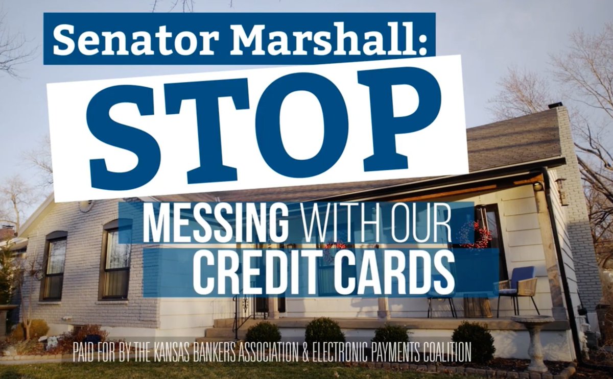 The Kansas Bankers Association has launched a statewide media outreach effort to educate Kansans about the negative implications of government interference in the credit card marketplace.

📰 acrobat.adobe.com/id/urn:aaid:sc…

🎥youtu.be/5X-3_FdQyGA

🛑 guardyourcard.com