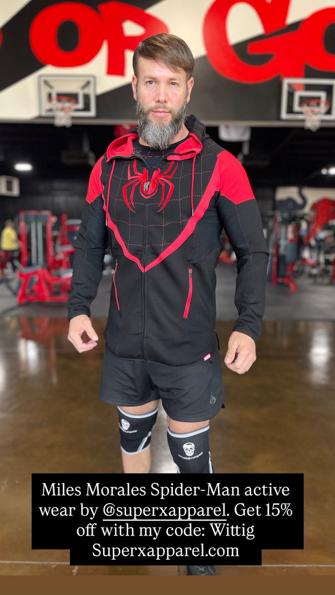 Miles Morales spider-Man activewear by SuperX. Get 15% off superxapparel.com with my code: Wittig