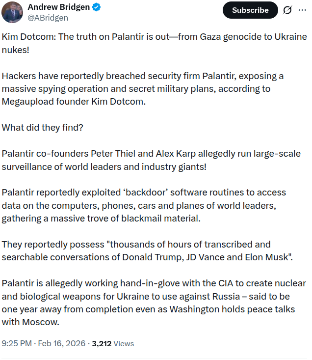 <a href="/ABridgen/">Andrew Bridgen</a> Stop doing business with spying gangsters for your own safety!

If you are in EU, sign this: eci.ec.europa.eu/055/public/#/s…