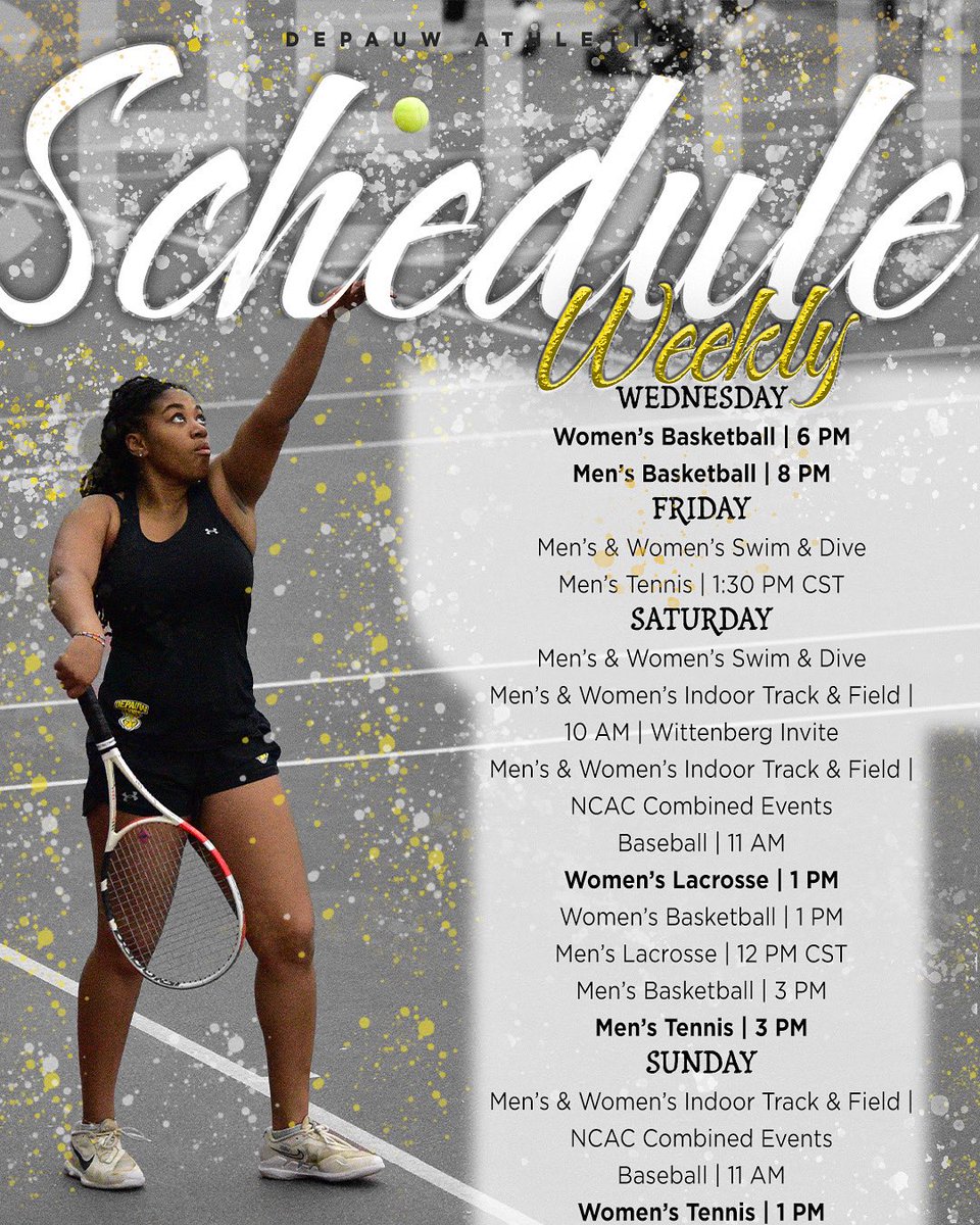 DePauwAthletics's tweet photo. CROSSOVER SEASON 

#TeamDePauw #d3sports #addtocalendar https://t.co/NpJn3Rfmrs