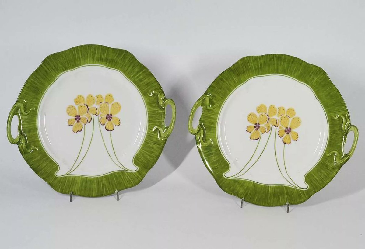 Jugendstil tea and coffee service from c. 1905 produced by Nymphenburg Porcelain Manufactory and designed by Max Rossbach, Munich, Germany