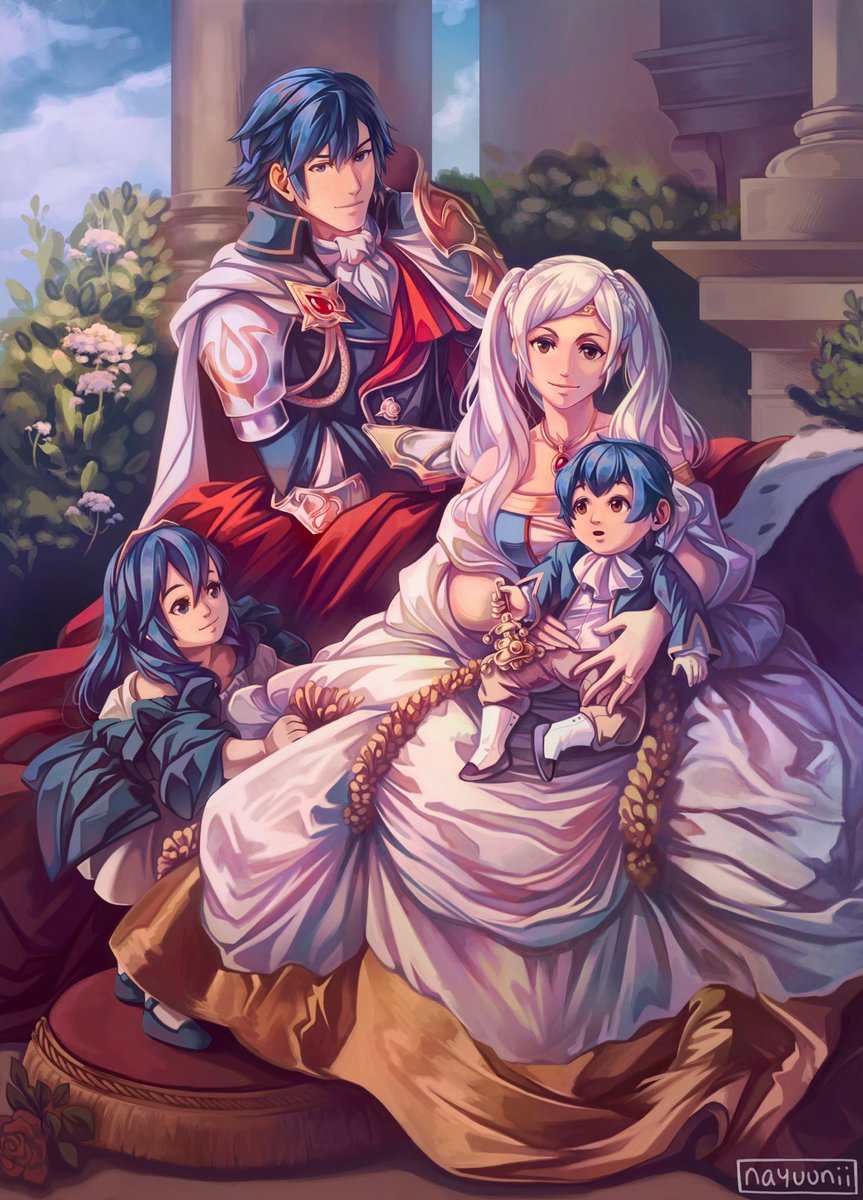 nayuunii's tweet image. Chrobin — Family Portrait

Based on the painting "The Family of Crown Prince and Crown Princess Frederick William of Prussia" by Franz Xaver Winterhalter in 1862.