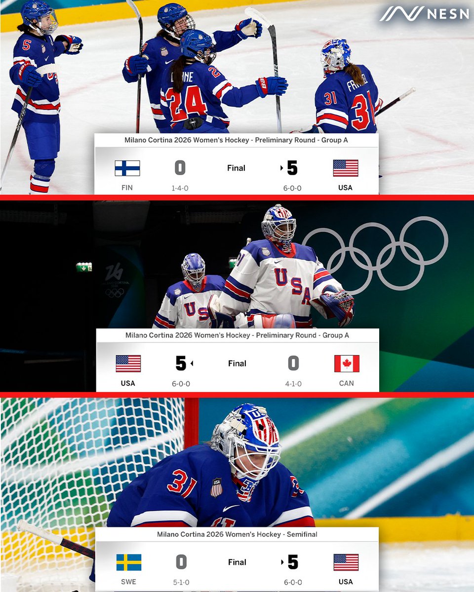 AERIN. FRANKEL. 🧱 

<a href="/PWHL_Boston/">Boston Fleet</a>'s goaltender is the first in Olympic women's hockey history to record THREE shutouts in a single tournament 🚫🚫🚫