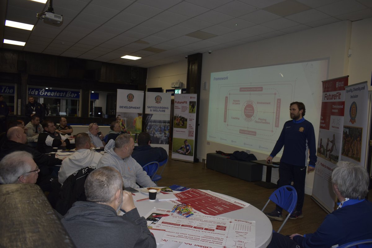 EssexCountyFA's tweet image. Thank you to everyone who's joined us for our Youth League Forum this evening at @BTFC. Members of local youth leagues' committees received briefings on key grassroots topics, including #Safeguarding, football services, @EssexReferees and the #PlayYourPart Matchday Environment