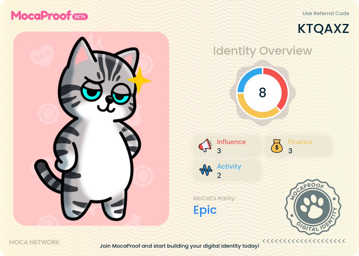 Mocaproof, раздаст токены 🪂

Протыкайте верики на мэйн акки, это бесплатно и времени 15минут.

app.moca.network/en?referralCod…

Пост в Твиттер о аирдроп 🪂

x.com/moca_network/s…