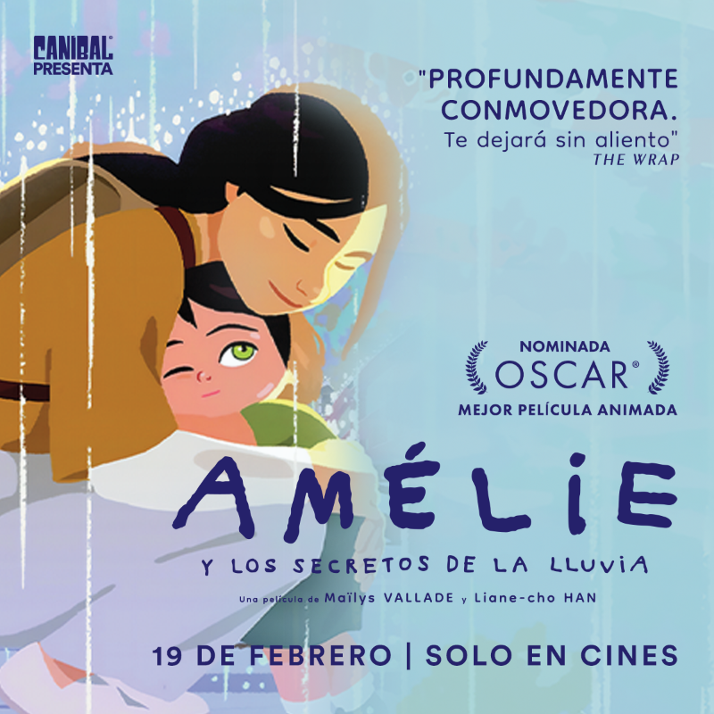 La película de animación más encantadora del año
AMÉLIE Y LOS SECRETOS DE LA LLUVIA
Solo en cines.