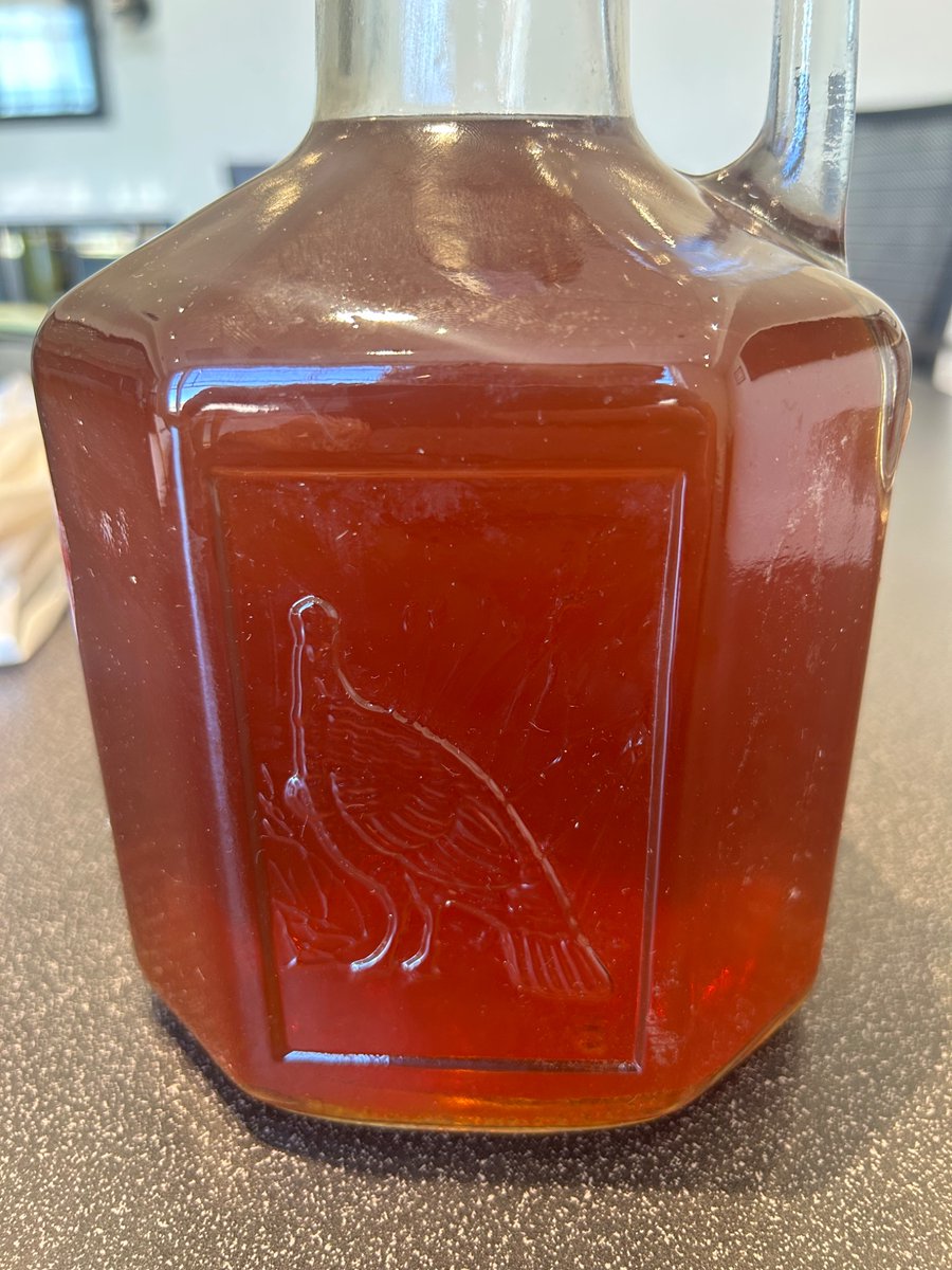 tbates1979's tweet photo. @WildTurkey are you able to tell me how old this bottle is or how I can find out? Someone in our office brought it in and we’re going to crack it open the next time we have reason to celebrate. He said it has been under his bed for “a long time”. https://t.co/kfsdxWmdkp