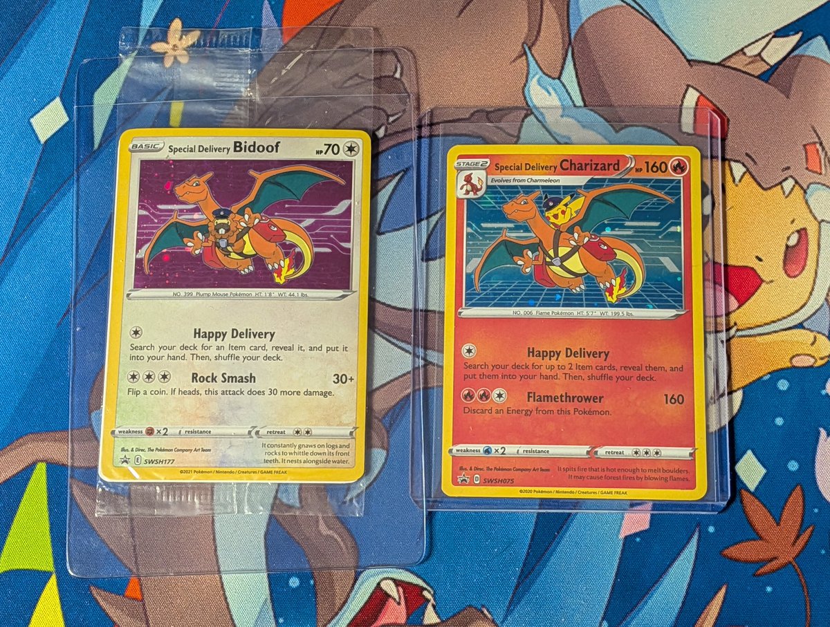 DaylightsTV's tweet image. Special delivery waffle 🧇

Winner gets :
SD Bidoof SEALED
SD Charizard raw

$10 per spot 
74 total spots 🪑

Us shipping is covered. International pays shipping. 

Last person standing via Wheel of Death on Twitch

Payment isn't due until full.

RT for a chance at a free spot♻️