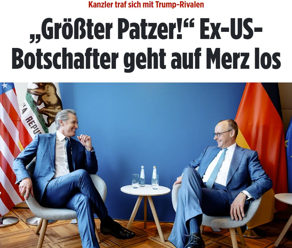 RHEINGOLD_X's tweet image. FRIEDRICH DER II. WÄRE GERNE EIN GROßER!

Innenpolitisch hängt er am Rockzipfel der 15% SPD- außenpolitisch blockiert Trump seine Ukraine Ambitionen- opportunistisch wie er nun mal ist, traf sich Merz im Rahmen der #MSC2026 mit Trump-Kontrahent Gavin Newsom. #GermanyFirst #MGGA