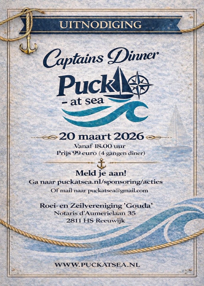 Dit 15- jarige meisje Puck heeft een droom om gedurende 6 maanden met <a href="/schoolatsea/">School at Sea</a> de oceanen te bevaren. Daar is een fors bedrag voor nodig én goede schoolcijfers op <a href="/coornhertgym/">Coornhert Gymnasium</a> . Neem de uitnodiging van ##PuckHabets aan en steun haar!