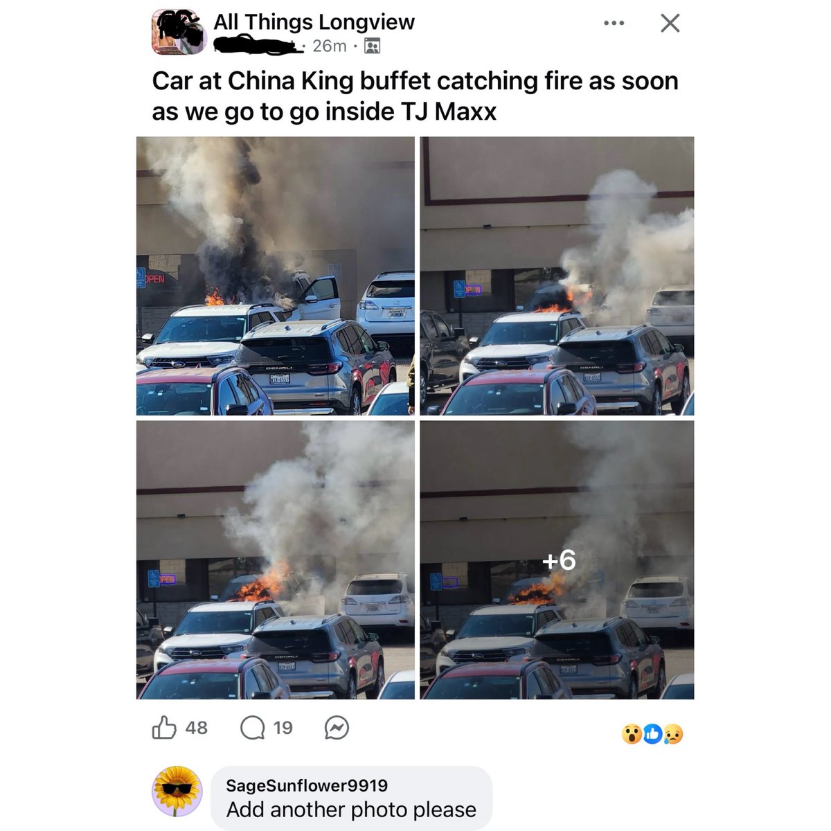 BREAKING - Longview, TX (USA)
🚨 #BreakingNews 🔥 #Fire - #Breaking 
Slice of life in East Texas.