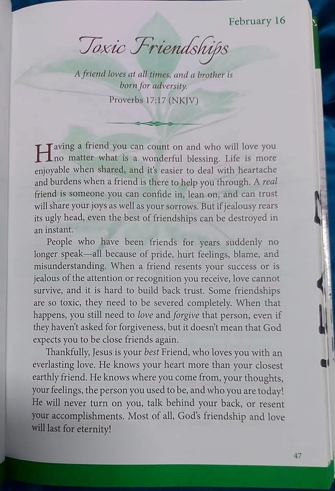 Godwakeupcall's tweet image. February 16
TOXIC FRIENDSHIP 
#KeyText: Psalm 17:17
#By: Brenda Walsh 
#OneMinuteDailyDevotional