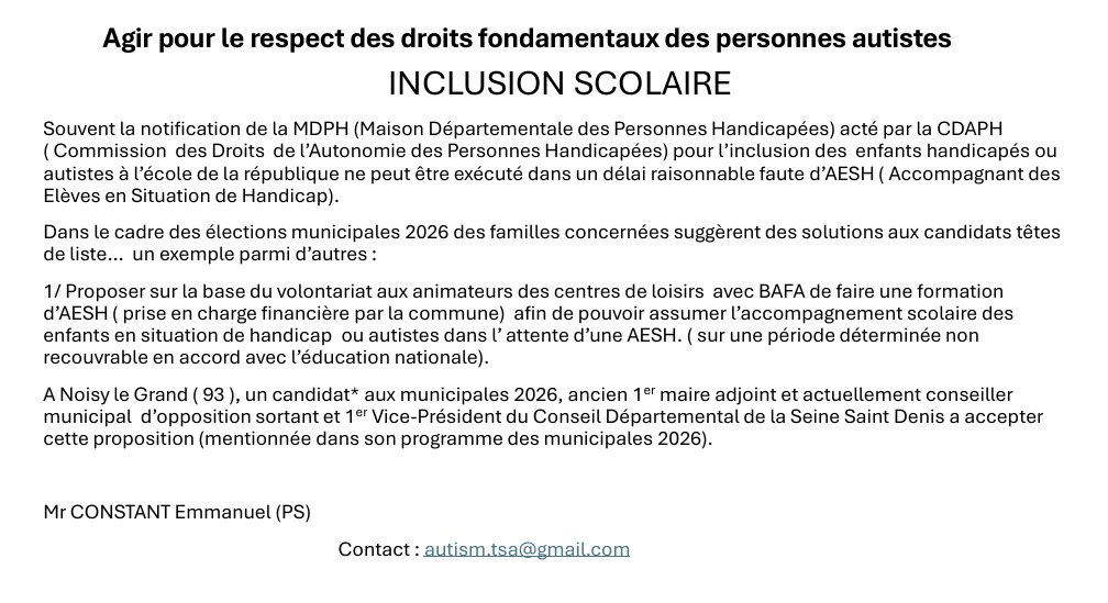 Réseau ARIOTT / AUTISM tweet media