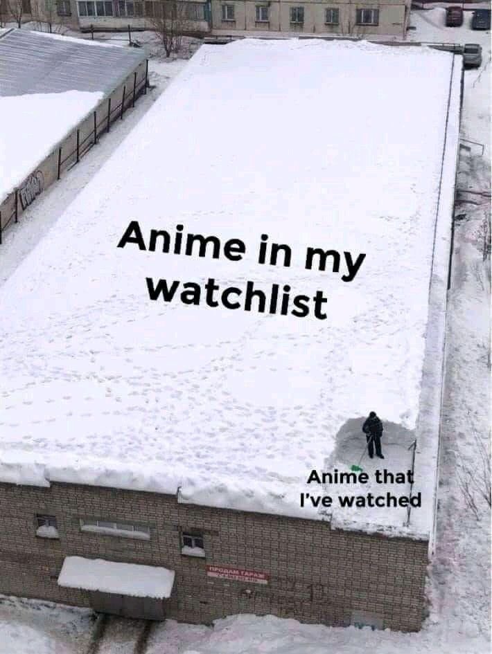 Sigh… what anime are you currently watching lemme add to my watchlist