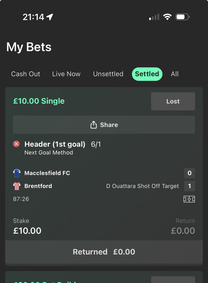 Adamrob83's tweet image. Yo @bet365 @bet365help I’m struggling to see how the Macc Town heading it into his own net isn’t a header as the first goal method. Especially when OG wasn’t an option…!?