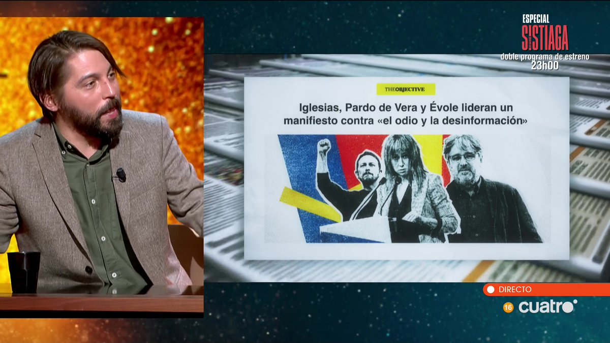 Es noticia en The Objective <a href="/TheObjective_es/">THE OBJECTIVE</a> 
Iglesias, Pardo de Vera y Évole lideran un manifiesto contra «el odio y la desinformación»
theobjective.com/espana/2026-02…
#Horizonte