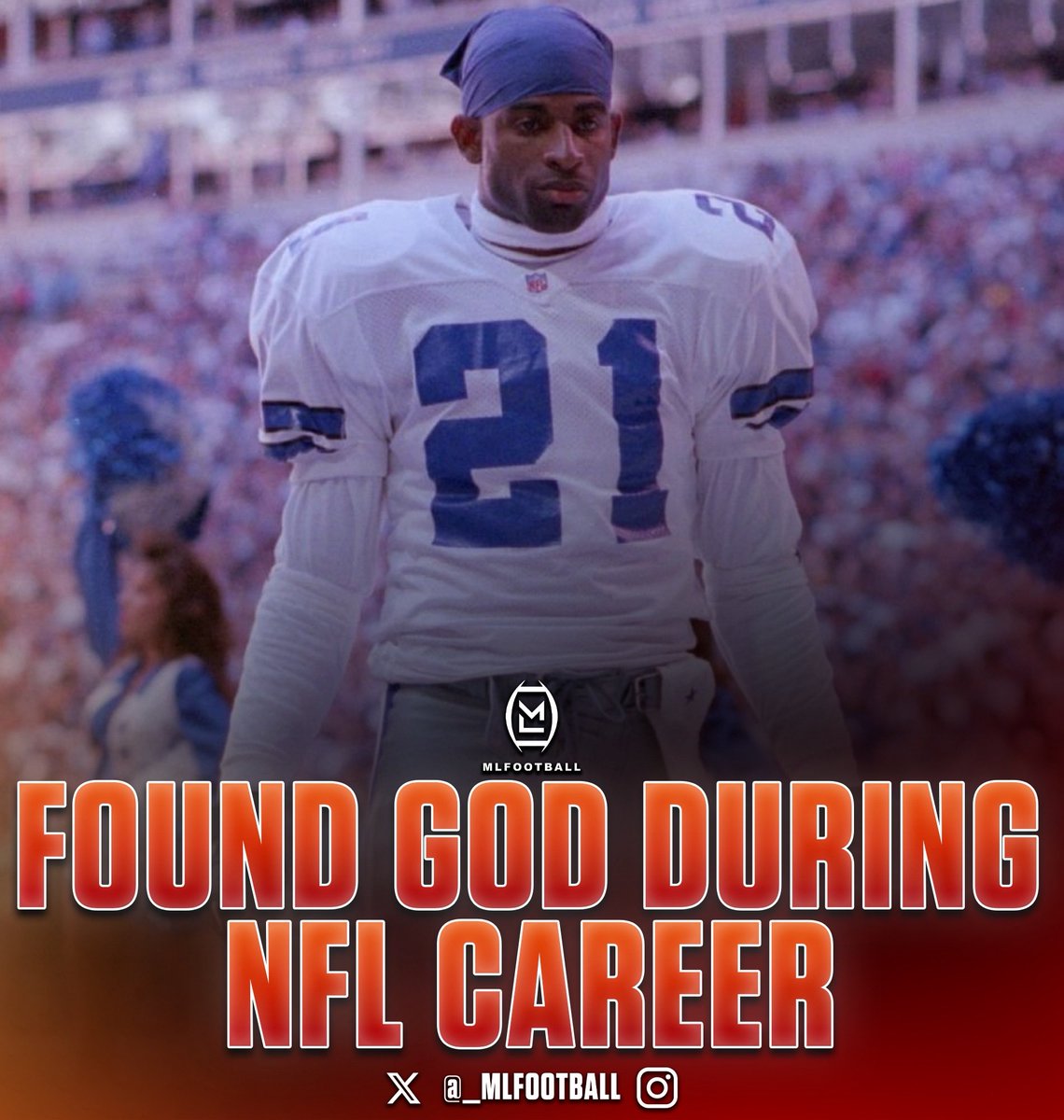 POWERFUL: #NFL legend Deion Sanders FOUND GOD after an alleged SUICIDE ATTEMPT…

“I was suicidal, I'm driving my car off a highway, to go commit suicide.”

Sanders was listening to Kirk Franklin, a Christian artist, and says “the Lord Kept” him as he ran his car off the highway.
