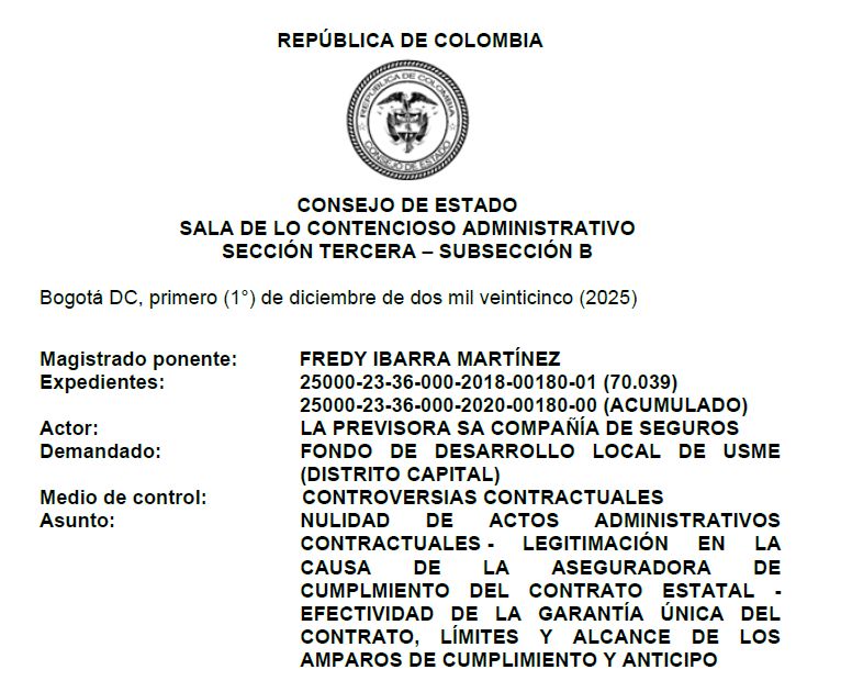 comprapublica_'s tweet photo. 💸¿A efectos de declarar el siniestro del amparo de buen manejo del anticipo, se asimila la no amortización del anticipo a su apropiación indebida?

Consejo de Estado reitera: se trata de 2 riesgos distintos. El amparo de buen manejo no cubre el riesgo de no amortización

Descarga aquí👇
https://t.co/pcsscE9lbG