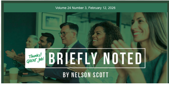 Check out the latest issue of my newsletter Briefly Noted for two articles about #StaffRecognition, 4 staff recognition tips and a question to ask the next time you are hiring. #Leadership #HumanResources  #EmployeeRecognition #PeerRecognition
conta.cc/4aRzWRl