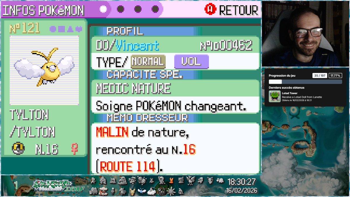 [73✨] Tylton shiny en 4418 RE sur Pokémon Emeraude, premier shiny hors cible du Master Quest d'une longue lignée, je pense !