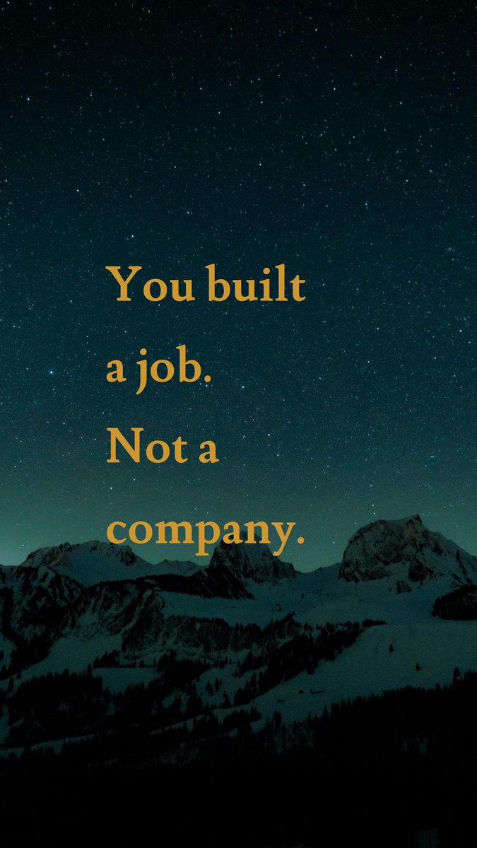 ResolvedLeader's tweet image. I've worked with founder-CEOs since 2007.

The pattern is never talent.
Never strategy.
Never market timing.

The ones who stay stuck
share one thing:

They built a company
that runs on their judgment.

Every decision routed through one person.
Every escalation landing on one