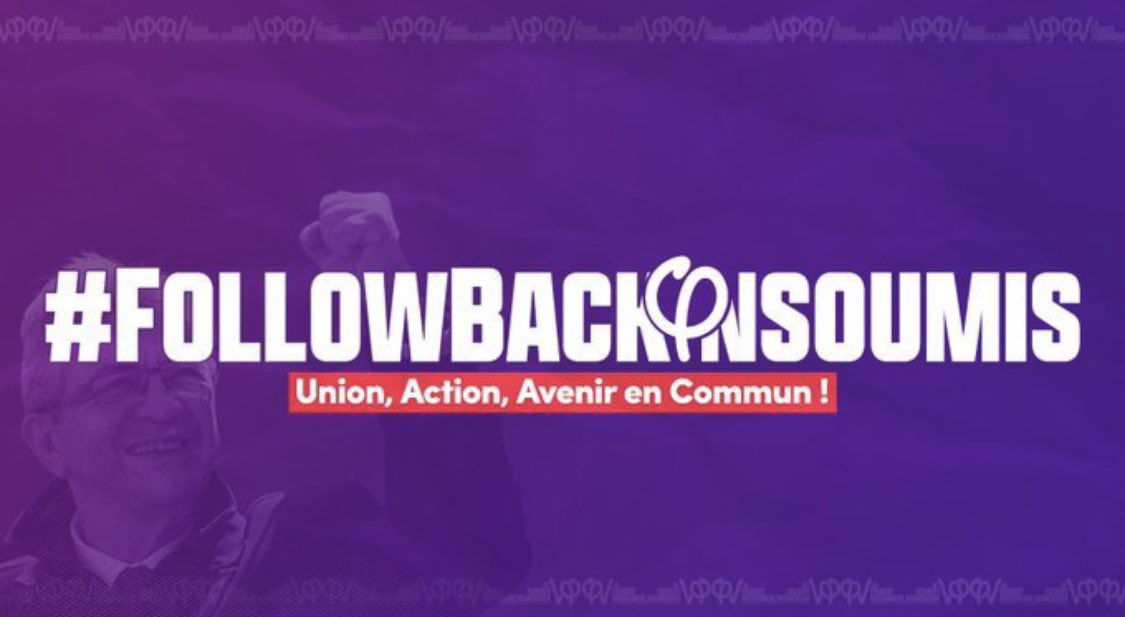 Allez, on se donne de la force pour continuer sans relâche jusqu’à la victoire ! ✌🏼 
#FollowBackInsoumis ❤️🔁