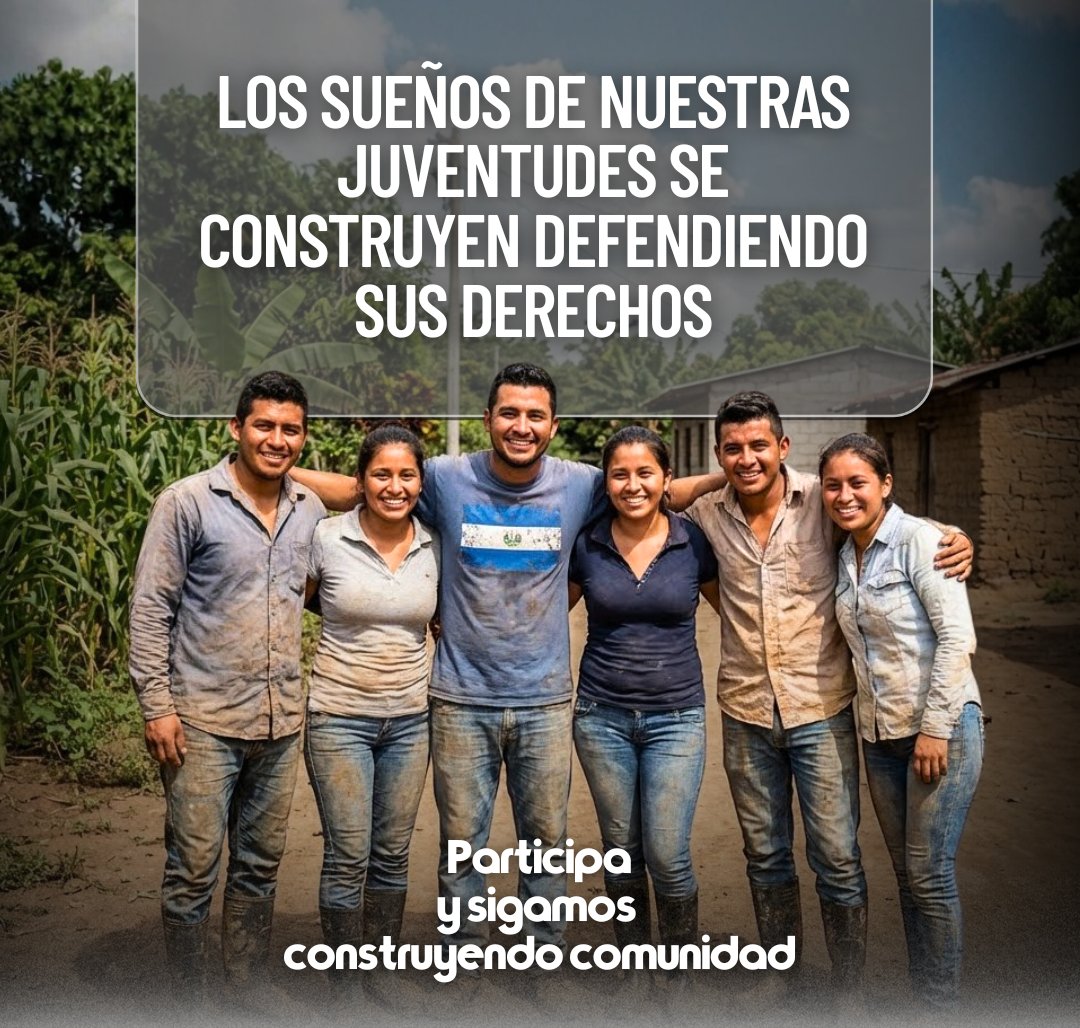 #ConstruyamosComunidad| Los sueños de las juventudes se fortalecen cuando se garantizan y defienden sus derechos. La participación comunitaria es clave para construir oportunidades y un futuro con dignidad. 🤝🎓