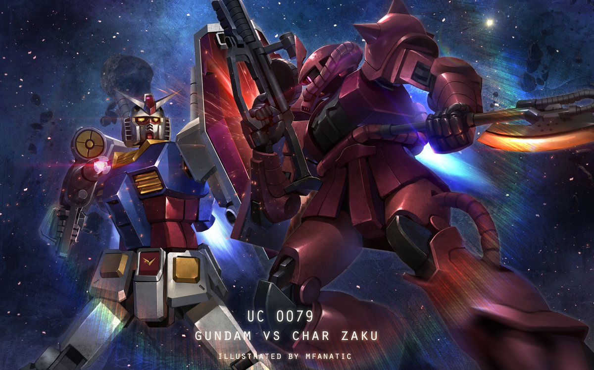mechafanatic's tweet photo. "Lets test the performance of the Federation's Mobile Suit!" https://t.co/hCAip6nDLw
