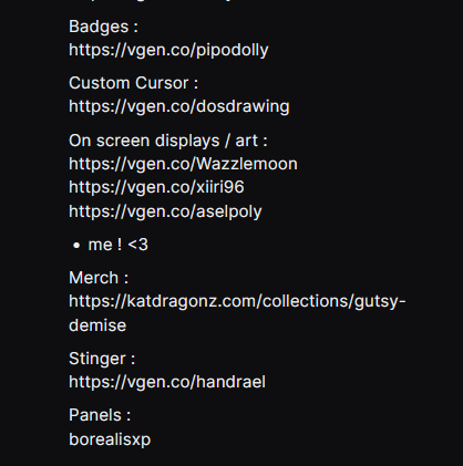 credit your fucking artists. Wanna see how simple it is?
_

Vtubing is ONLY a possibility because of the amazing people who bring us to life.