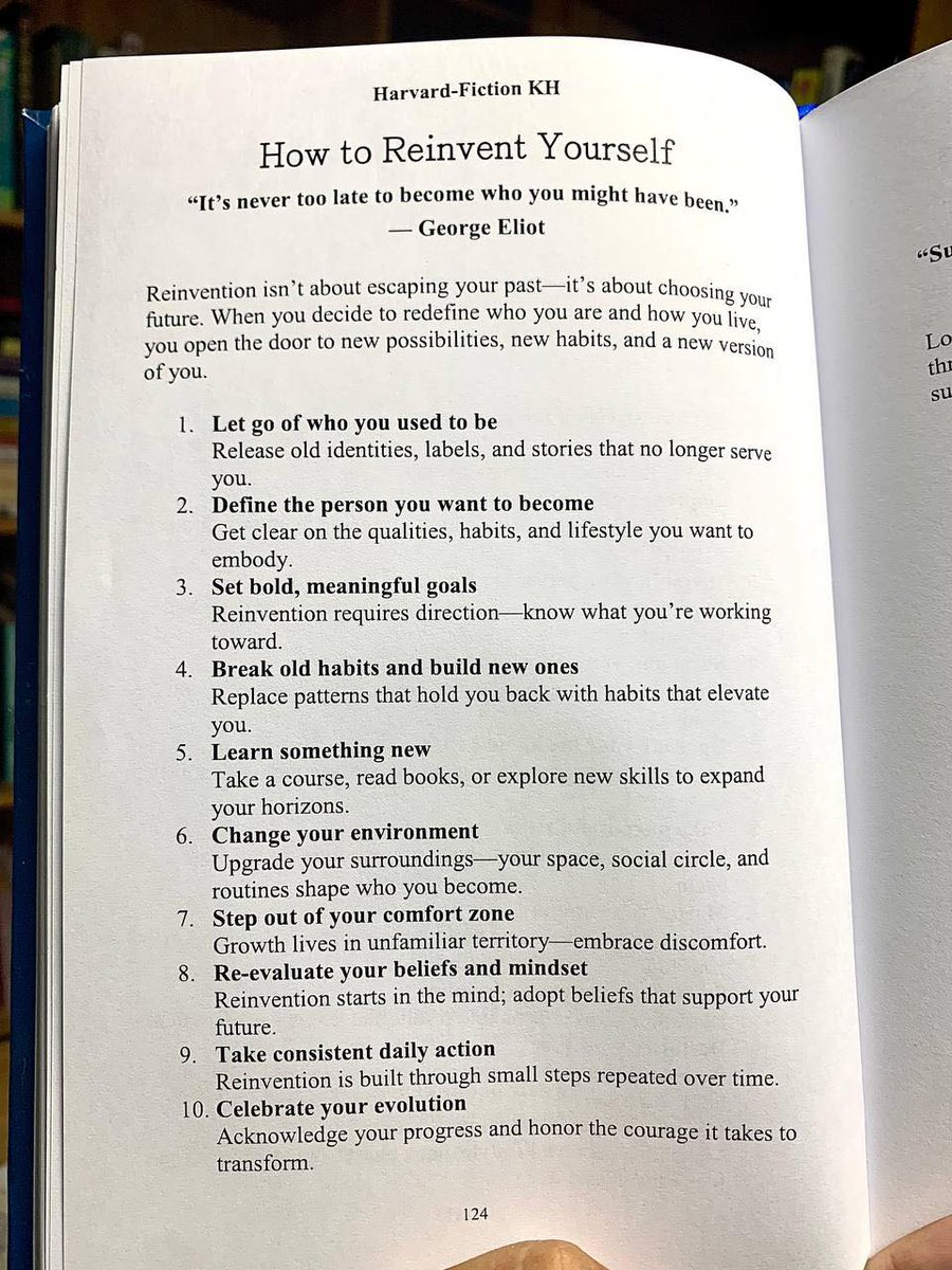 How to Reinvent Yourself
