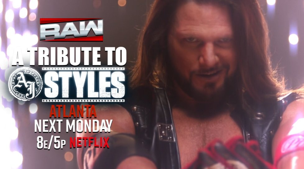 Michael Cole just announced that WWE will pay tribute to AJ Styles on next week’s episode of RAW. 👀

#WWERaw