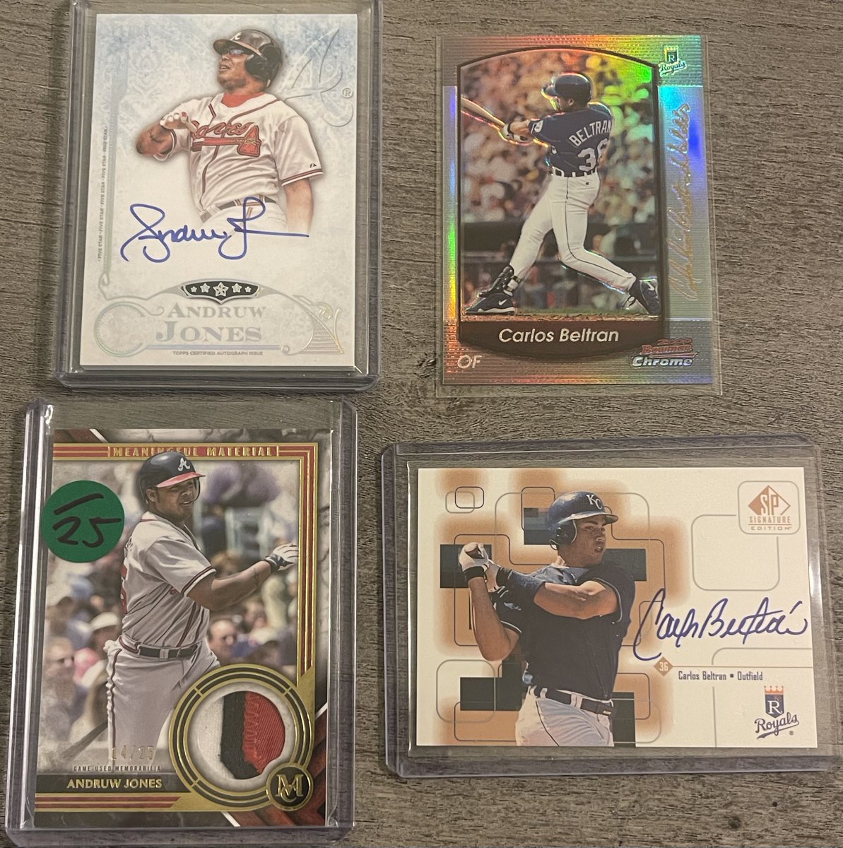 I’ll have some sweet 2026 Baseball Hall of Fame Inductees coming up in my next stack sale. 

Andruw Jones 🤝 Carlos Beltran 

Get ready!