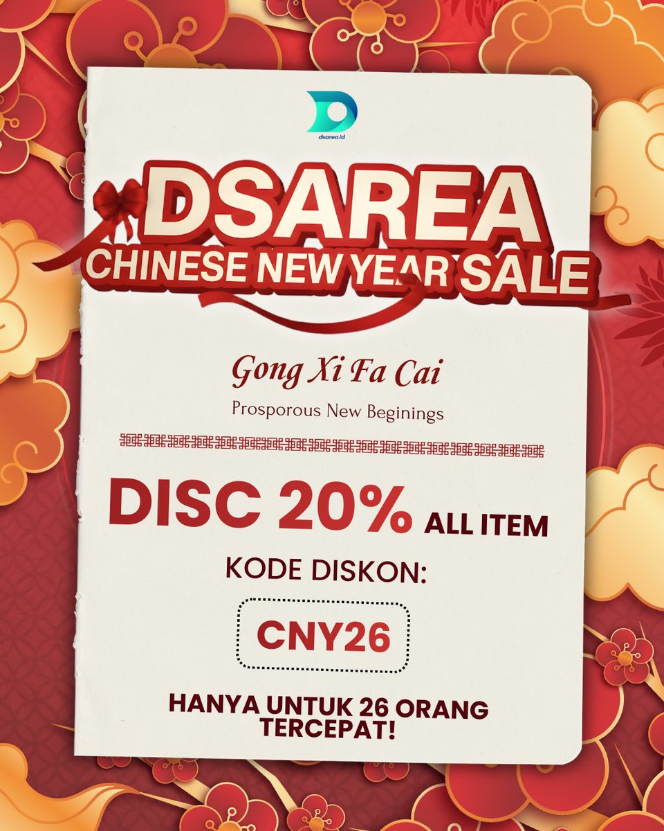 Gong Xi Fa Cai 🧧✨

Tahun baru, semangat baru, target baru.

Semoga tahun ini penuh keberuntungan, kebahagiaan, dan pencapaian terbaik 🐉✨

#Imlek2026 #GongXiFaCai #TahunBaruImlek #CuanTerus