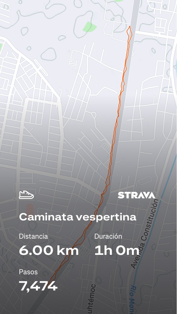 Echa un vistazo a mi caminata en Strava.
strava.app.link/InYg4RGVO0b