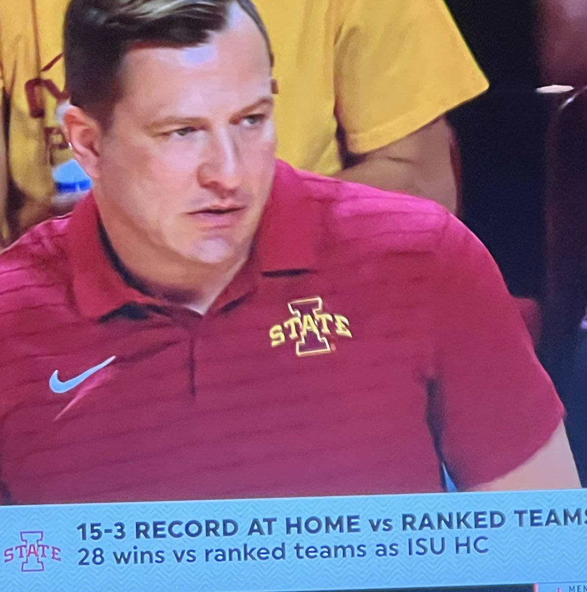 The red polo w dark red stripes is undefeated this season. 13-0. Like tiger on sundays